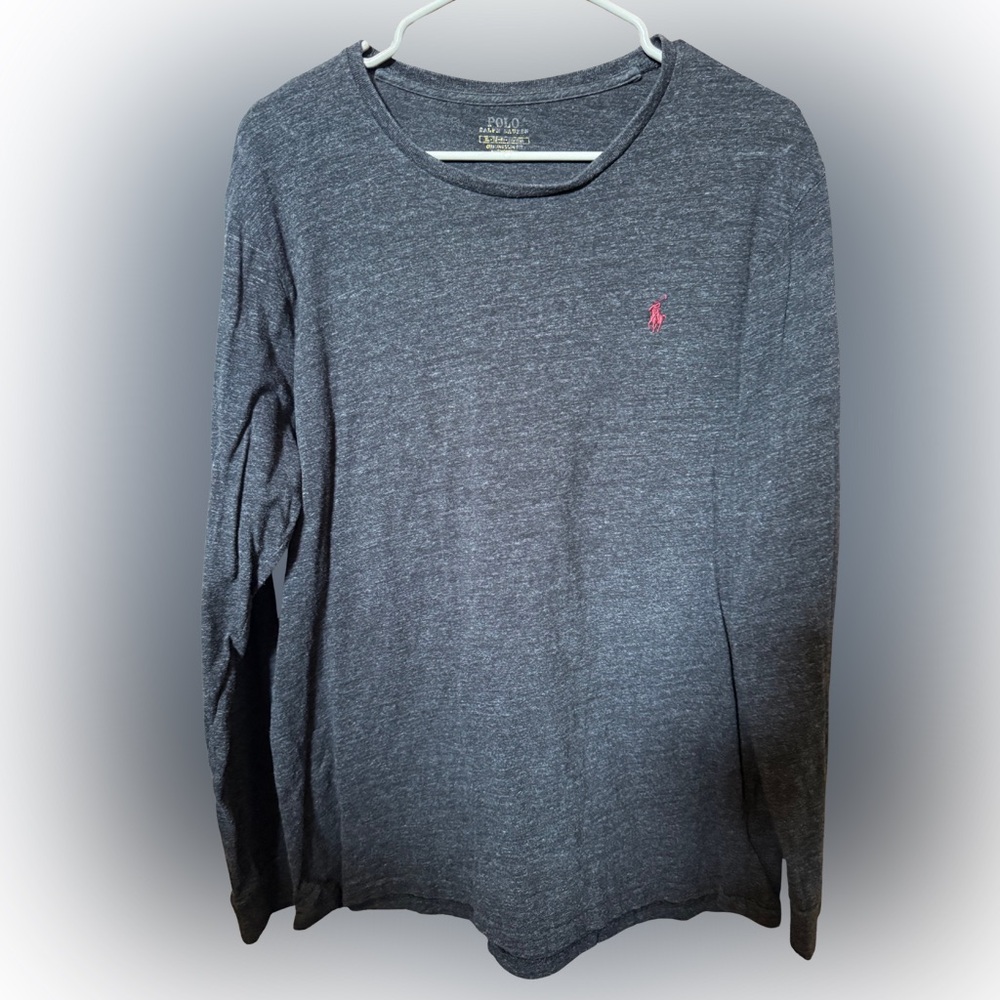 Gray Long Sleeve Polo shirt. 3/$15  ⭕️